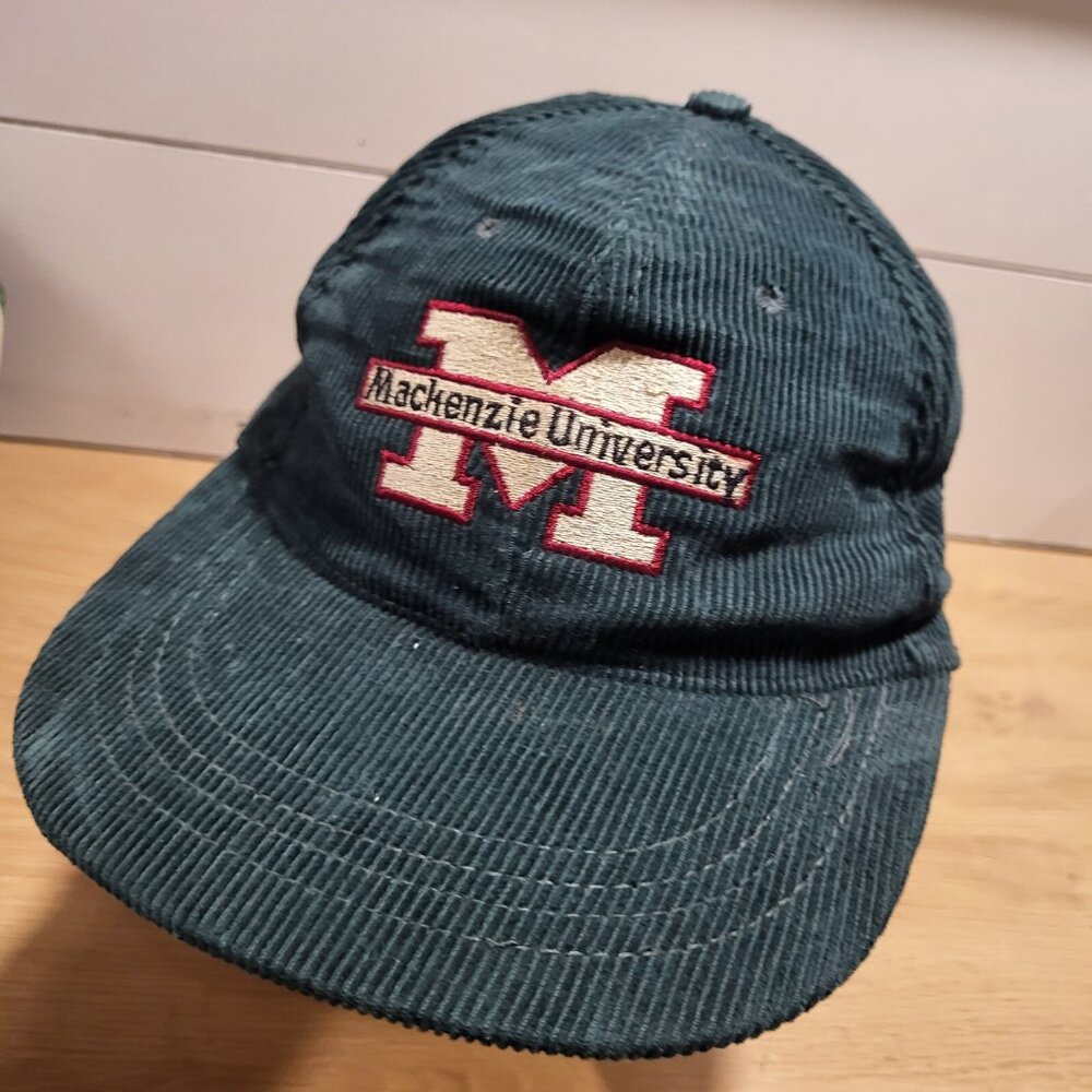 Mackenzie University Hat Strapback Baseball Vintage Cap Trucker Corduroy Green